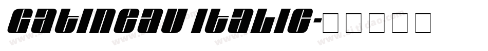Gatineau Italic字体转换